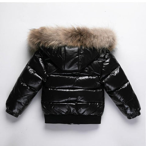 2023 Winter Down Jacket For Girl Real Fur Waterproof Shiny-TB01192-Veeddydropshipping