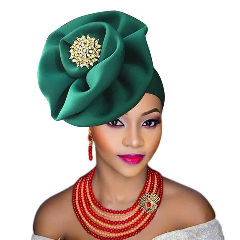 African Headite Nigerian Wedding Cap-WF01526-Veeddydropshipping