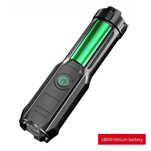 Flashlight Outdoor Lighting Lamp Telescopic Zoom Strong Light Flashlight USB-TI00787-Veeddydropshipping