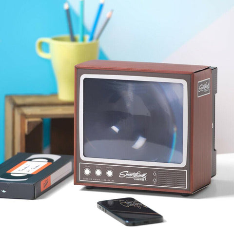 Movie Mobile Phone Screen Magnifier Amplifier Vintage TV Shape Box Foldable-PA00742-Veeddydropshipping