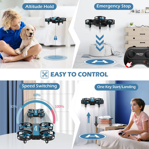 Mini Drone for Kids, I06 RC Drone Toy with 3 Level Mode for Beginners-TB01404-Veeddydropshipping