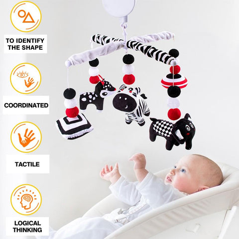 teytoy My First Baby Mobile, Montessori Black and White Mobile Crib Toys-TB00502-Veeddydropshipping