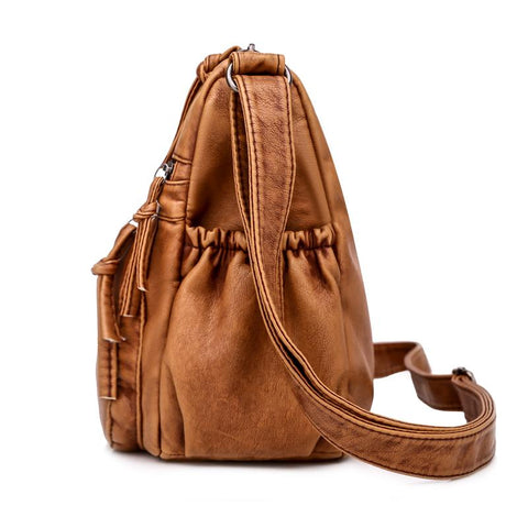 Crossbody Bag Soft Women Purse Multi-pockets Messenger Bag Designer-BS00094-Veeddydropshipping