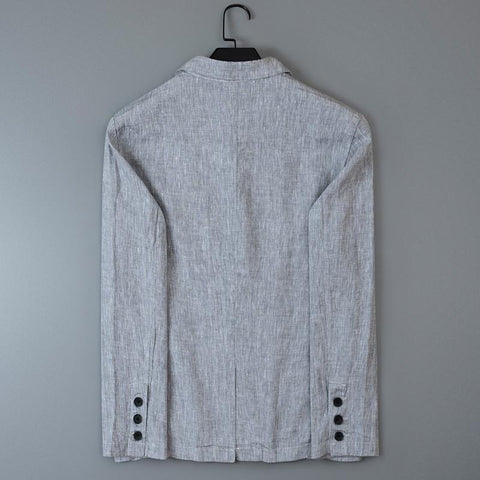 Linen Shirt Men&#39;s Youth Fashion Casual Light Coat-MF01317-Veeddydropshipping