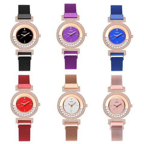 Stainless Steel Wristwatches Rhinestone Woman Quartz Watch-JW00896-Veeddydropshipping