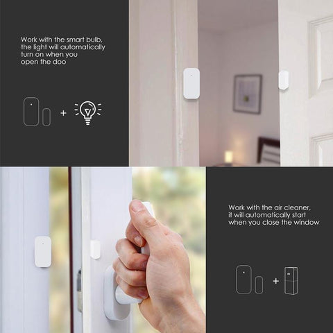 Door Window Sensor Zigbee Wireless Connection Smart Mini Door Sensor-CE00537-Veeddydropshipping