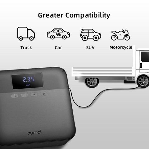 Xiaomi 70mai Car Air Compressor Lite 70mai Protable Electric Car Air Pump -CE00613-Veeddydropshipping