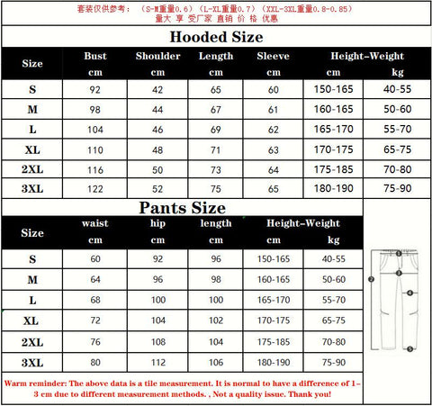 Malben Golf Wear Men's Fleece Hoodie + Pants Winter 2022  Jacket Fashion Casual -OS00635-Veeddydropshipping