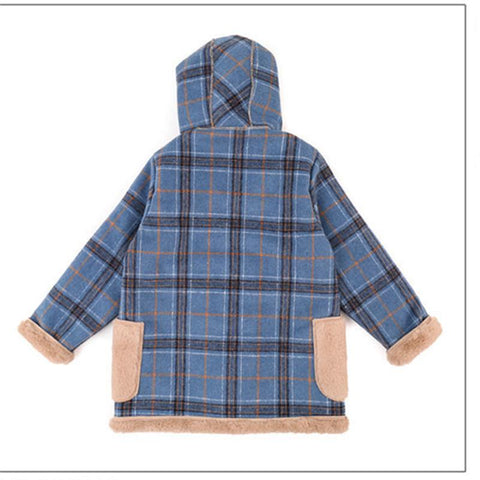 Boys Autumn Winter Coat Plus Velvet Thick Woolen-Veeddydropshipping