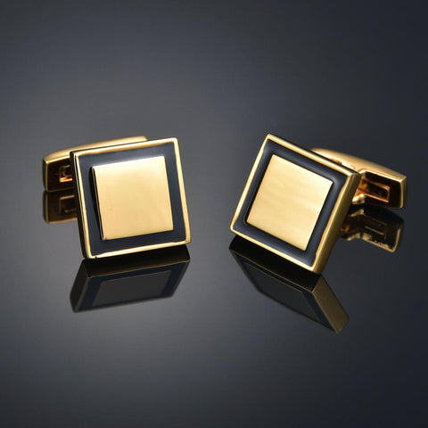 Gold Color Cufflinks Cuff Links for mens French -JW01319-Veeddydropshipping