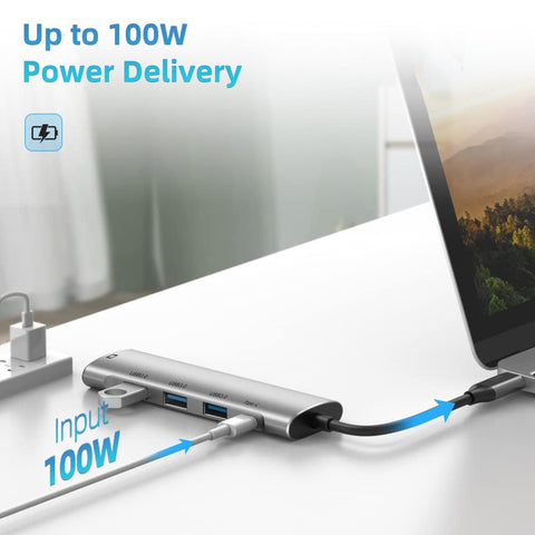 USB C Hub 5 in 1 USB Hub Type C 3.1 to HDMI 3.0 Port-CO00002-Veeddydropshipping