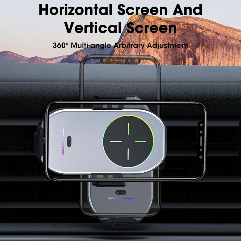 15W Car Wireless Charger Phone Holder Air Vent Magnetic Charger-Veeddydropshipping