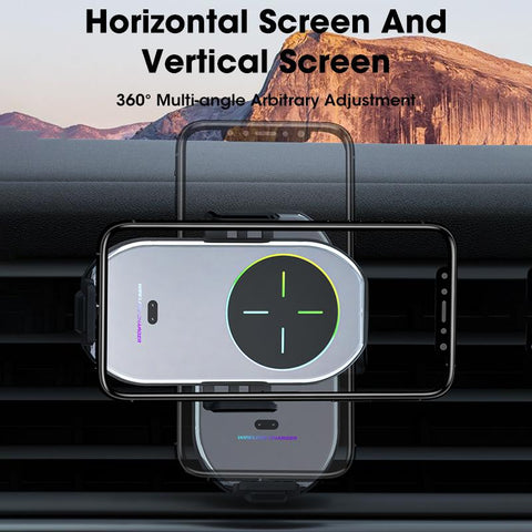 15W Car Wireless Charger Phone Holder Air Vent Magnetic Charger-Veeddydropshipping