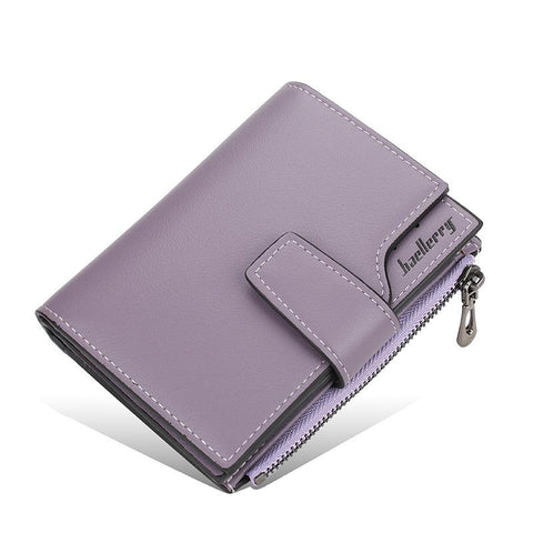 Short Red Wallet Card Holder Big Capacity Green Pink Coin-BS00183-Veeddydropshipping