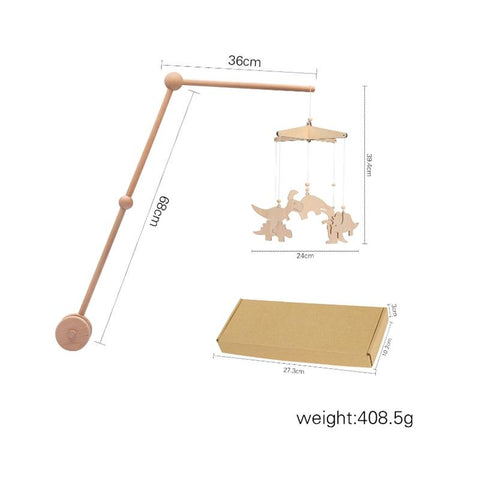 Assembly Bed Bell Mobile Rattles Bracket SetInfant Crib Mobile Wooden Bed-TB00487-Veeddydropshipping