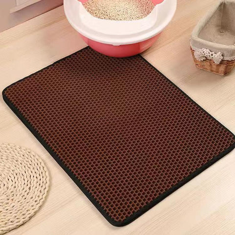 Waterproof Pet Cat Litter Mat Double Layer-HA01398-Veeddydropshipping