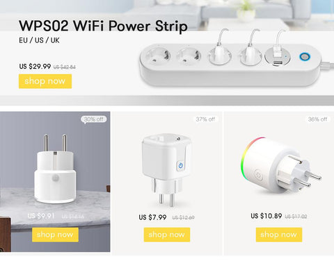 Mini Standard 16A EU Smart Wifi Plug with Power Monitor, Smart Socket Outlet -CE00067-Veeddydropshipping