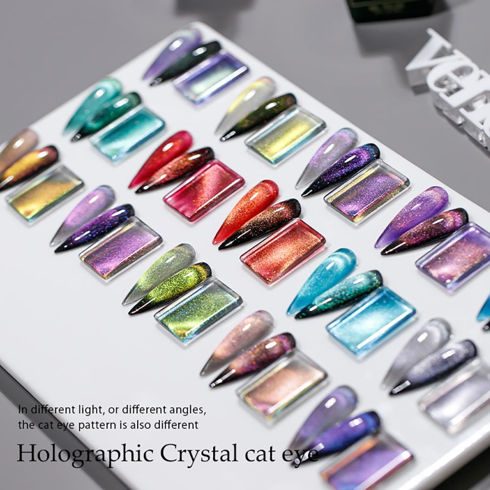 Crystal Cat Eye Gel Nail Polish 9D Aurora Cat Eye Gel -BH00992-Veeddydropshipping