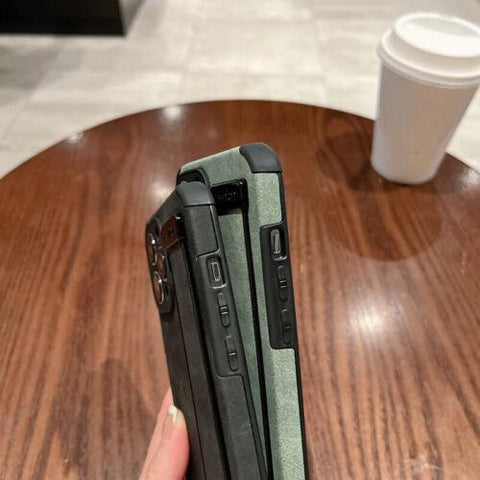 For iPhone 14 Pro Max 13 12 11 X XR 8 7 Suede Leather Hand Strap Soft Case Cover-PA00122-Veeddydropshipping
