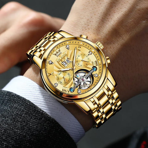 Watch Automatic Mechanical  Luxury Stainless Steel -JW00635-Veeddydropshipping
