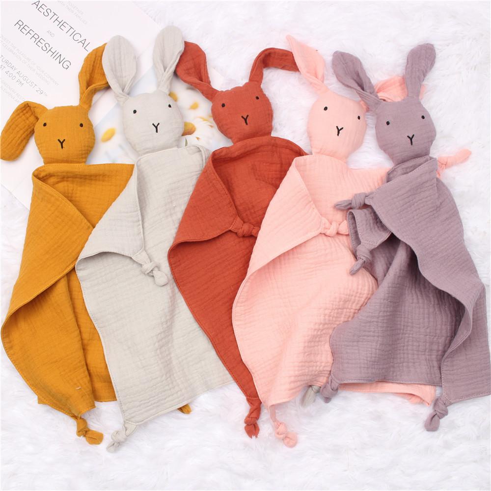 Newborn Baby Items Cotton Muslin Comfortable Sleeping Dolls Blanket Soft-TB00740-Veeddydropshipping