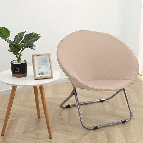 Moon Chair Cover Round Saucer Chair Slipcover-HA00532-Veeddydropshipping
