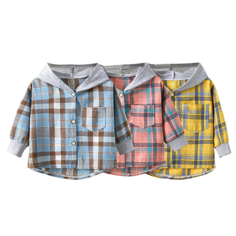 Synpos Spring Kids Boys Plaid Hoodies Autumn Baby Girl Cotton Long Sleeve-TB01364-Veeddydropshipping