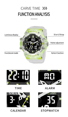 Watch for Man Waterproof Sports Display Wristwatch -JW00814-Veeddydropshipping