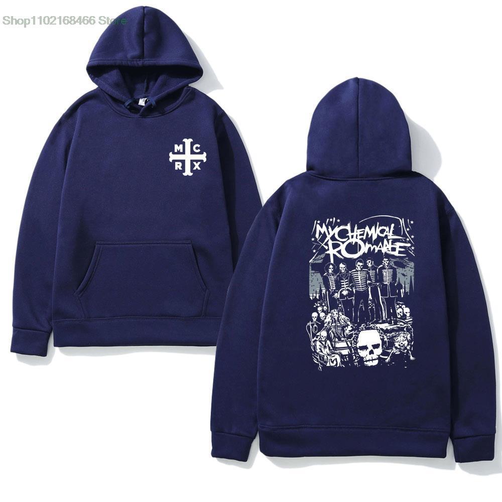 Printed sweatshirt hip-hop trend black hooded pullover-Veeddydropshipping