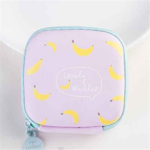 Portable Mini Color Cute Girl Cosmetics Jewelry Key Coin Purse Round Zipper Wallet-PA00925-Veeddydropshipping