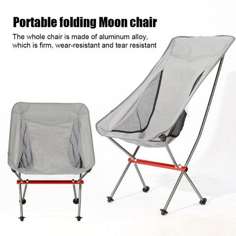 Portable Camping Chair Folding Outdoor Moon Chair-HA01674-Veeddydropshipping