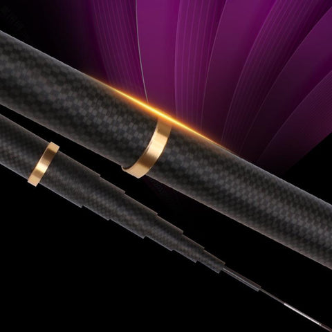 Super Light Hard Fishing Rod 98% High Carbon Fiber Telescopic Black Handle-OS00614-Veeddydropshipping
