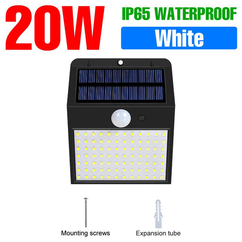 LED Solar Wall Light IP65 Waterproof Floodlight Outdoor Spotlight PIR-TI00875-Veeddydropshipping