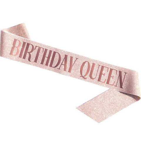 Birthday Queen Party Shoulder Strap Girdle Supplies-HA00606-Veeddydropshipping