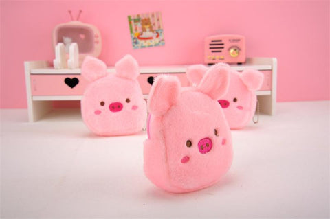 cartoon cute zipper coin money card bag USB cable bag-BS00655-Veeddydropshipping