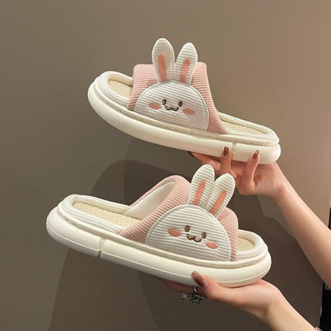 Cartoon Open Toe  Slippers Indoor Flip Flops  Anti-Slip-BS01164-Veeddydropshipping