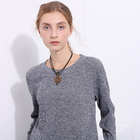 Chokers Necklaces Vintage Jewelry  Design Wooden Pendants-JW01261-Veeddydropshipping