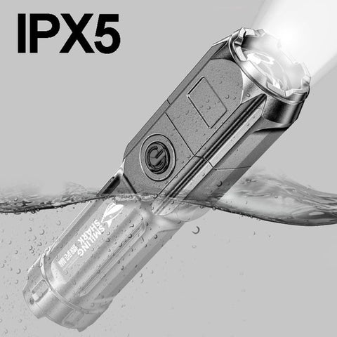 Ultra Bright ABS Strong Light Focusing Led Flashlight Portable Rechargeable-TI00793-Veeddydropshipping