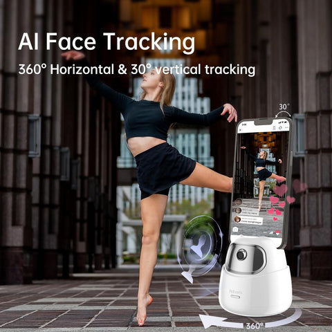 GO Auto Face Tracking Gimbal Stabilizer Phone Tablet Tracking Holder 360 Rotation -CE00312-Veeddydropshipping