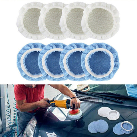 8pcs 150mm 5-6 inch Car Polisher Bonnets Polishing Pad-AM00485-Veeddydropshipping