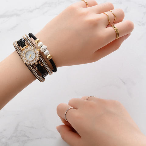 Luxury Watches For Women Pearls Dress Creative Watches-JW00932-Veeddydropshipping