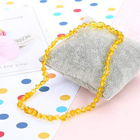 Amber Teething Necklaces for Baby Handmade-JW00047-Veeddydropshipping