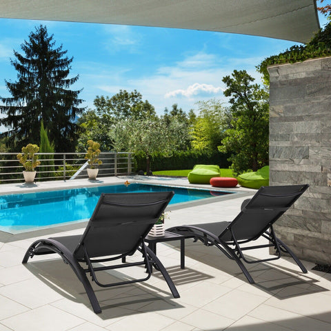 Patio Deck Chair Set Beach Pool-HA01719-Veeddydropshipping