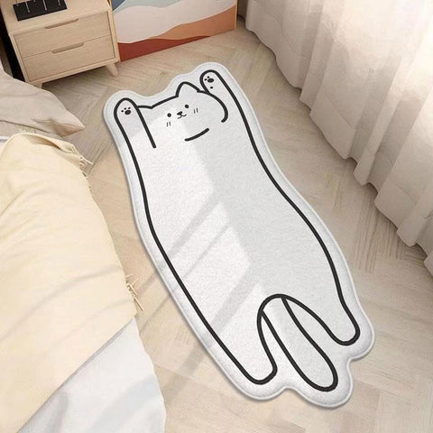 Cute Cat Rug Nordic Cartoon Carpet for Bedroom-HA00464-Veeddydropshipping