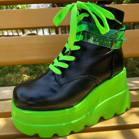 High Heels Cosplay Fashion Winter Wedges Boots-BS01010-Veeddydropshipping