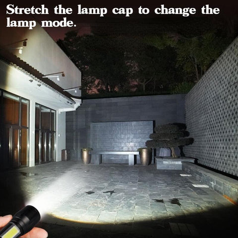 Mini Rechargeable LED Flashlight High Power Zoom Torch Outdoor Camping-TI00768-Veeddydropshipping