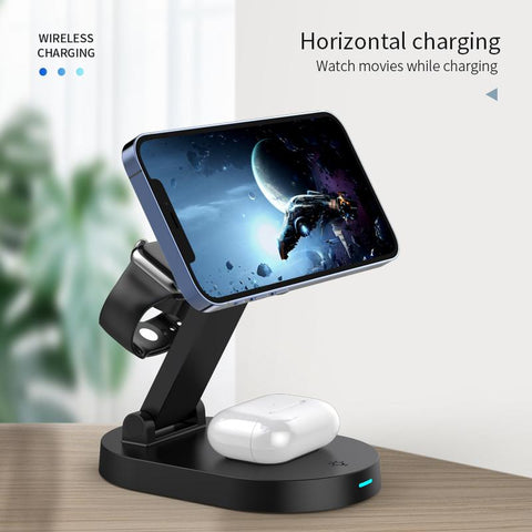 3 in 1 100W Magnetic Wireless Chargers Stand For iPhone-PA01066-Veeddydropshipping
