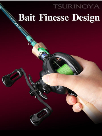 135g Bait Finesse Low Profile Baitcast Reel Dark Wolf 50S 4kg Ligh Game Casting Fishing -OS00378-Veeddydropshipping