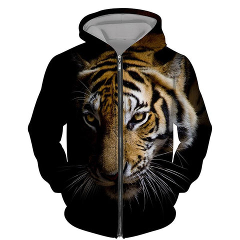 Printed Hooded Sweatshirt Sport Coat Pullover Fashion-MF00330-Veeddydropshipping
