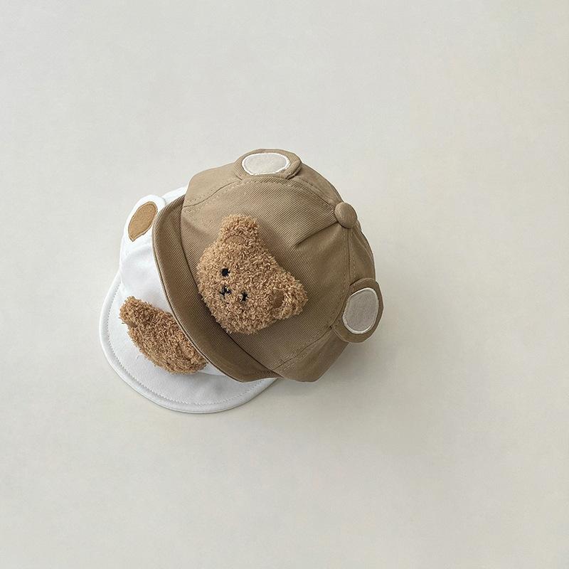 Newborn Baby Hat Korean Cute Cartoon 3D Bear Baseball Cap for Toddler Boy-Veeddydropshipping-3